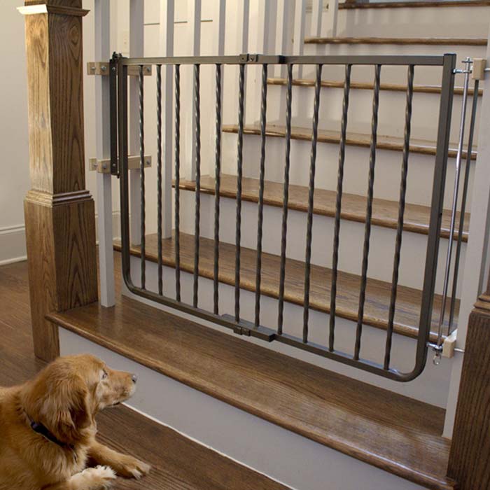 hardware mounted dog gate